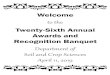 Twenty-Sixth Annual Awards and Recognition Banquetsoilcrop.tamu.edu/academics_files/2019UGAwardsBanquet.pdf · Twenty-Sixth Annual Awards and Recognition Banquet Depar ent of Soil