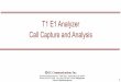 T1 E1 Analyzer Call Capture and Analysis - gl.com€¦ · 5 Features •Control and execute multiple capture instances on different T1/E1 ports from a single GUI •Capture calls