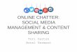 Social Media 101 - VERMONT TOURISM SUMMIT · SOCIAL MEDIA MANAGEMENT & CONTENT SHARING Tori Carton Hotel Vermont. OVERVIEW ... food shots, tips and baking inspiration - Repost and