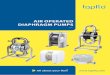AIR OPERATED DIAPHRAGM PUMPS - tapflo.com · USP VI approved pharmaceutical series air driven pump for pharmaceutical and biotech industries This pump series was developed in co-operation