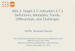 SDG 2: Target 3.7: Indicators 3.7.1 Definitions, Metadata ...€¦ · Definitions, Metadata, Trends, Differentials, and Challenges UNFPA, Technical Division The Sustainable Development
