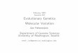 February, 2002 Genetics 453 Evolutionary Genetics ...depts.washington.edu/genetics/.../2002/section5bw.pdf · Lewontin, R. C. and J. L. Hubby. 1966. A molecular approach to the study