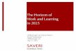 The Horizon of Work and Learning in 2025€¦ · May 13, 2015 The Horizon of ... modular, adaptive, learner-centric • Differentiation • Leverage Analytics • Blended learning
