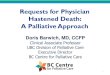 Requests for Physician Hastened Death: A Palliative Approachmed-fom-fpit.sites.olt.ubc.ca/...Barwich...Death.pdf · anxiety; 47.8% no mental illness •Only 39% would opt for euthanasia