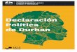 Declaración Política de Durbanmovimiento está dispuesto a promover el papel que desempeñan las ciudades en la gestión de los recursos naturales y a contribuir a la resiliencia