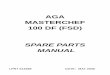 AGA MASTERCHEF 100 DF (FSD) · 2020-02-20 · aga masterchef 100 df (fsd) spare parts manual lprt 514598 date: may 2006. aga masterchef 100df (fsd) top plate and hotplate frame 2