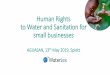 Water Governance and Human Rights · Interlinkages between HRWS and other Human Rights Affirms that the human rights to safe drinking water and sanitation as components of the right