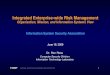Integrated Enterprise-wide Risk Management · Integration of information security into enterprise architectures and system life cycle processes. Common, shared information security