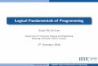Logical Fundamentals of Programming - Hanyangselab.hanyang.ac.kr/courses/cse107/2016/lectures/... · 2016-03-06 · Scott Uk-Jin Lee CSE1007 Logical Fundamentals of Programming. Lecture