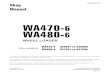 Komatsu WA470-6 Wheel Loader Service Repair Manual SNA45001 to A45999