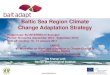 Baltic Sea Region Climate Change Adaptation Strategy · Baltic Sea Region Climate Change Adaptation Strategy Project type: EU INTERREG IV B project Period: 36 months (September 2010