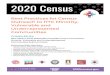 2020 Census · 2020-03-17 · Best Practices for Latino Immigrants and Spanish Speakers 1. Early self-response: Encourage early and thorough self-response to avoid having U.S. Census