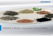 ANDRITZ MeWa recycling technologies › files › 2640 › ... · The granulation line For the granulation of used tires, the recovery of pure copper or the production of substitute