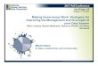 Making Governance Work: Strategies for Improving the ...Making Governance Work Lindsay, Matthews, Pfeiffer, Schwartz HUD Requirements: CoC Governance Charter • In consultation with