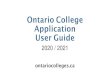 Ontario College Application User Guide how...application (e.g. parent, guidance counsellor) (Note: not shared with the colleges) Citizenship and Residency –Citizenship, residency