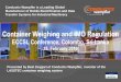Container Weighing and IMO Regulation - Weighing & IMO... Container Weighing and IMO Regulation ECCSL