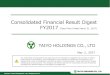Consolidated Financial Result Digest FY2017 (Fiscal Year ... › _cms › wp-content › uploads › ...Consolidated Financial Result Digest FY2017 (Fiscal Year Ended March 31, 2017)