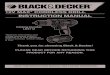 12V MAX* CORDLESS DRILL INSTRUCTION MANUAL · 12V MAX* CORDLESS DRILL INSTRUCTION MANUAL Thank you for choosing Black & Decker! PLEASE READ BEfORE RETURNING ThIS PRODUCT fOR ANy REASON