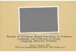 Review of Evidence-Based Practices to Promote Language and ... · Review of Evidence-Based Practices to Promote Language and Literacy in Young Language Minority Children Dina C. Castro,