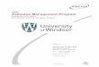 Asbestos Management Program - University of Windsor › safety › system › files › FINAL UofW...FINAL Asbestos Management Program University of Windsor 401 Sunset Avenue, Windsor,
