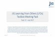 JIG Learning From Incidents (LFIs) Toolbox … › wp-content › uploads › 2017 › 08 › JIG...JIG Learning From Others (LFOs) Toolbox Meeting Pack Pack 22 - July 2017 14/08/2017