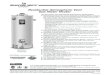 Residential Atmospheric Vent Gas Water Heater...copy of the warranty included with the heater. C1101-E-0220 The Atmospheric Vent FVIR Defender Safety System® Models Feature: White