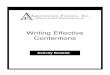 Writing Effective Contentions - arbfile.orgFormat – Writing Effective Contentions Help the arbitrator(s) follow your ideas and remember important points from your cases by writing