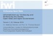 Open Data: Datenmanagement und Visualisierung Termin 01 ... · Open Data > 01: Informationen zur Vorlesung und Einführung ins Thema 25. Februar 2016 Vorlesung: 1. Informationen zur