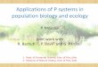 Applications of P systems in population biology and …pages.di.unipi.it/milazzo/teaching/AA1819-CMCS/slides/10...Applications of P systems in population biology and ecology P. Milazzo1