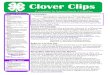 Clover Clips - Kansas State University · issue of Clover Clips! - Tara County 4-H Club Day Johnson County’s 4-H Club Day is Saturday, February 13, at Wheatridge -H’ers to showcase