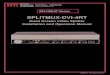 Quad Screen Video Splitter Installation and Operation Manual · SPLITMUX - Installation and Operation Manual INTRODUCTION 2 DVI & VGA SPLITMUX supports resolutions of up to 1920 x