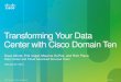 Transforming Your Data Center with Cisco Domain Ten€¦ · Web Web Server Cloud HA Security Web Tier (DMZ) Servers Load Balancer Appliance Web VDC ing s s VDC Clone VDC Clone Business