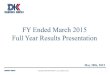 FY Ended March 2015 Full Year Results Presentation · Net Sales [] →（） →（） →（）