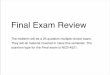 Final Exam Review - California State University, Sacramento Final Exam Review. The ¯¬¾rst signi¯¬¾cant