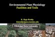 Environmental Plant Physiology Facilities and Tools › class › epp › facilities.pdf · Environmental Plant physiology and Facilities and Tools Facilities: Field plots Free-air
