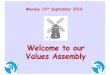 Welcome to our Values Assembly - Wicklewood › wp-content › uploads › 2018 › ... · Values Assembly “A valueis a ... Honesty is the best policy. Honesty is the foundation