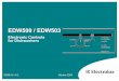 EDW500 / EDW503 - Electrolux · 2 EDW500 - EDW503 EDW500 and EDW503: new entry level electronic controls for dishwashers in the DIVA family Intended to replace electromechanical timers