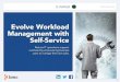 Evolve Workload Management with Self-Service · Self-Service Benefits to IT Operations Workload automation self-service has proven to be a tremendous time-saver for IT organizations