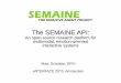 The SEMAINE API - UvA The SEMAINE API Integrate components across languages and operating systems: Middleware!