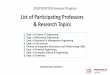 List of Participating Professors & Research Topicshtqt.hust.edu.vn/imgs/2017/666-2018 POSTECH Open... · 2018 POSTECH Summer Program List of Participating Professors & Research Topics