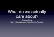 What do we actually care about? - krypted · • Intro to shell scripting • Troubleshooting • Virtualization. 2011 • Jamf • Lion Server • Puppet ... • Macs in the Enterprise