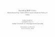 Avoiding BOP Crisis - IDEAs€¦ · Avoiding BOP Crisis: Manufacturing Trade Deficit and Industrial Policy in India ... Conclusion 2. Policy response to BOP Crisis of 1991 – Not