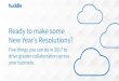 Ready to make some New Year’s Resolutions? New... · New Year’s Resolutions? Five things you can do in 2017 to drive greater collaboration across ... In 2017 audit the tools you