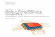 Centre for International Governance Innovation - CIGI Papers No. … · 2019-12-14 · Made in China 2025 as a Challenge in Global Trade Governance: Analysis and Recommendations 1