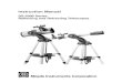 DS-2000 Series Reflecting and Refracting Telescopes · In the refracting telescope, light is collected by a 2-element objective lens and brought to a focus at F. In contrast, the