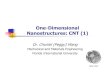 One-Dimensional Nanostructures: CNT (1)web.eng.fiu.edu › wangc › One-Dimensional Nanostructures 1.pdf · 2014-12-17 · One-Dimensional Nanostructures: CNT (1) Dr. Chunlei (Peggy)