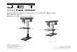 Operating Instructions and Parts Manual Drill Press · 2014-08-13 · 4. This drill press is designed and intended for use by properly trained and experienced personnel only. If you