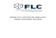 2020 FLC OFFICIAL BALLOT AND VOTING GUIDE · FLC Bylaws require that votes not cast by written ballot of the Representatives in attendance at a national meeting, be submitted by mail