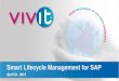 Smart Lifecycle Management for SAP · 4/21/2015  · Smart Lifecycle Management for SAP Applications David Pickrell, Director Business Development, IntelliCorp, Inc. ... Go Live!