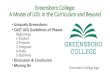 Greensboro College: A Model of UDL in the …2018/10/18  · Greensboro College: A Model of UDL in the Curriculum and Beyond •Uniquely Greensboro •CAST UDL Guidelines of Phases